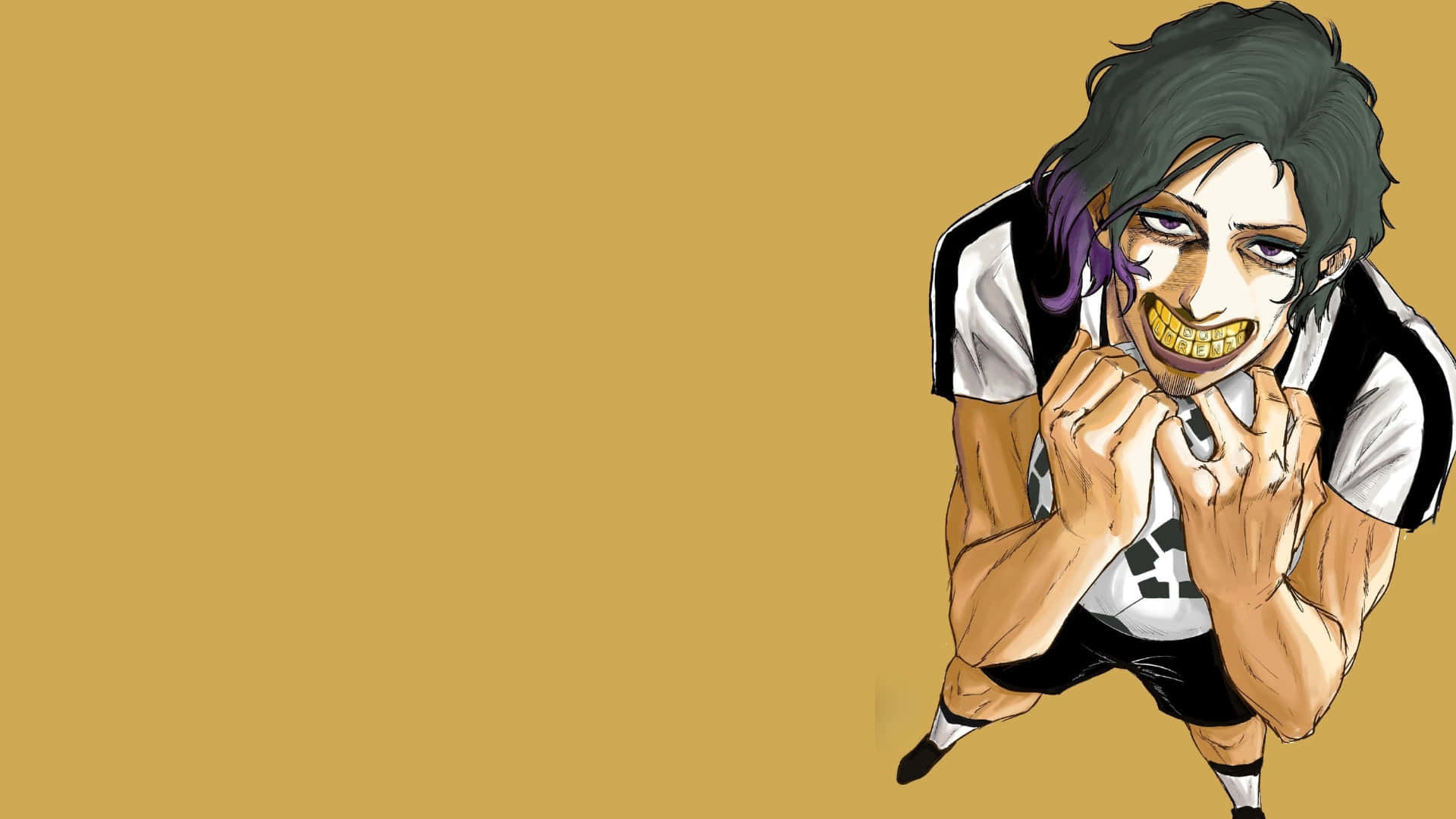 Don Lorenzo, anime-style soccer player, dark hair, Full HD Desktop Wallpaper
