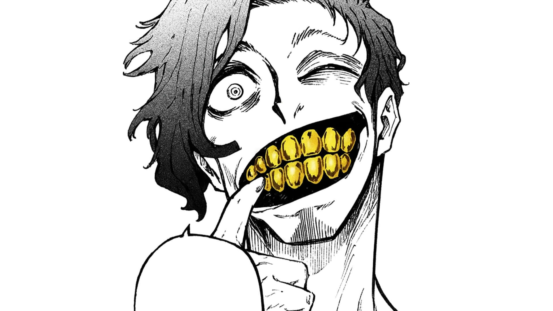 Don Lorenzo, manga-style character, wild hair, Full HD Desktop Wallpaper