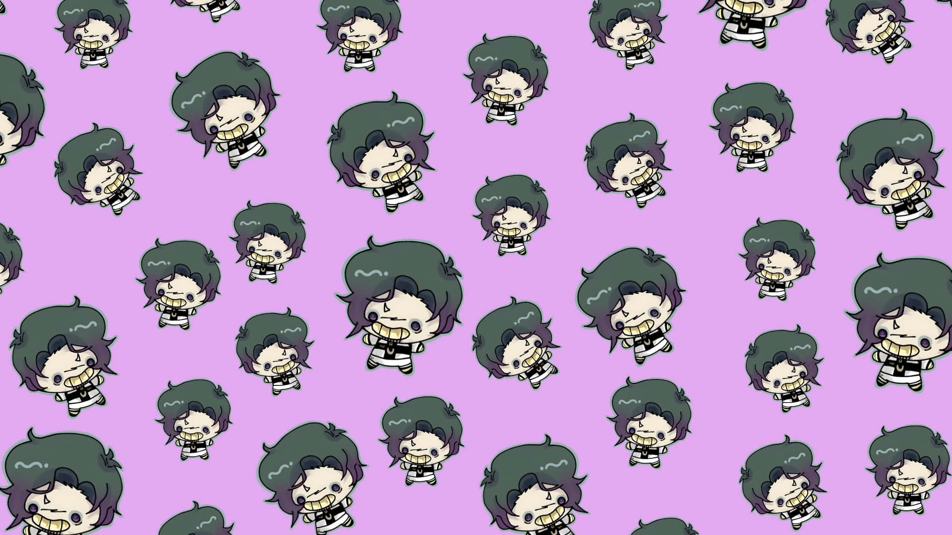 Don Lorenzo, chibi cartoon character, dark hair, Full HD Desktop Wallpaper