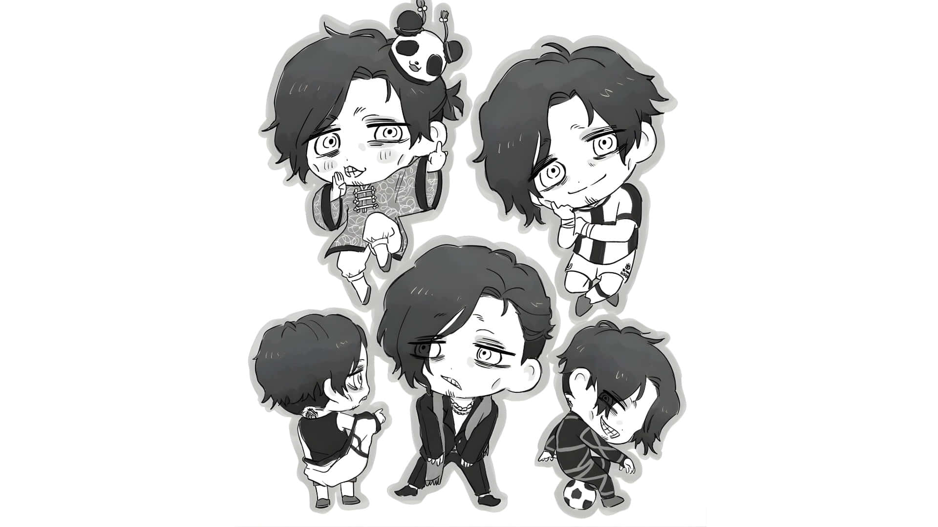 Don Lorenzo, chibi-style, anime characters, Full HD Desktop Wallpaper