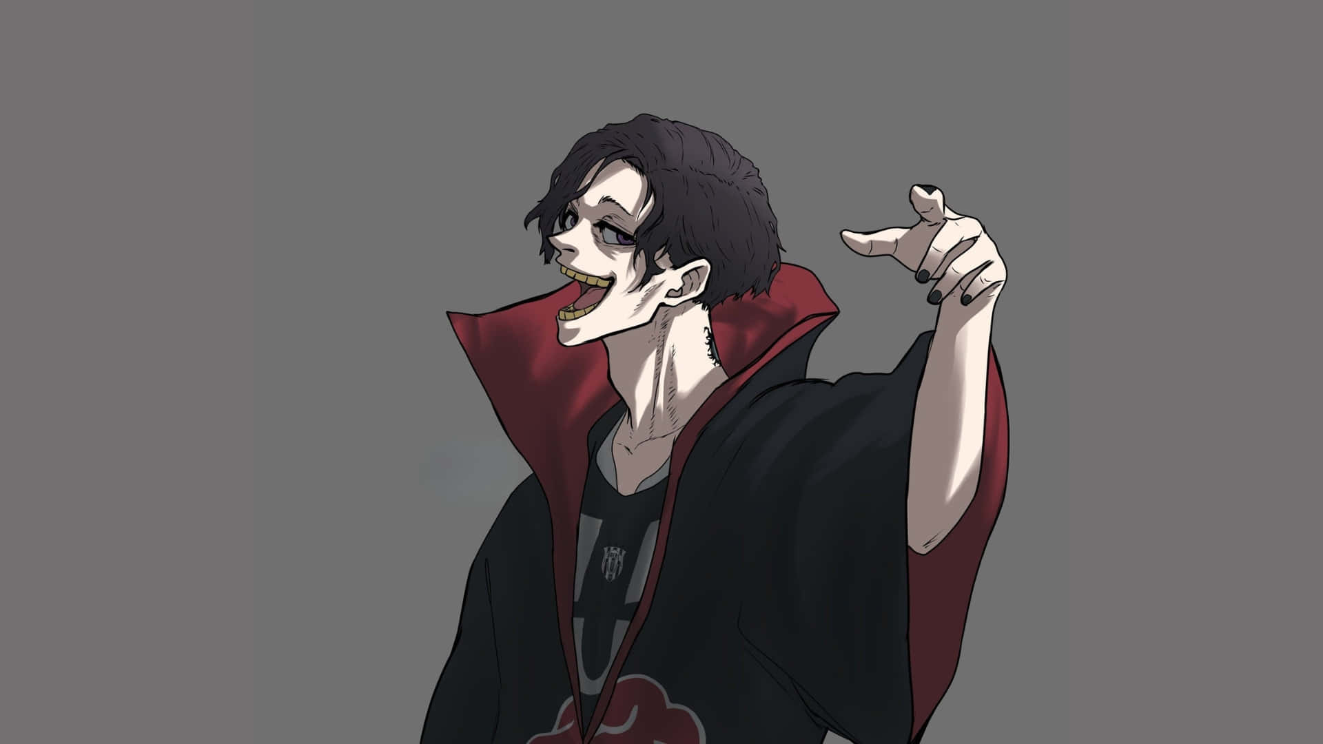 Don Lorenzo, black robe, red clouds, Full HD Desktop Wallpaper
