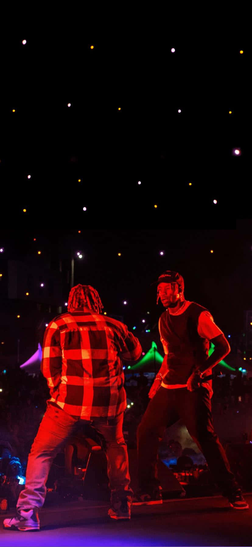 Don Toliver, starry night sky, outdoor concert, HD Phone Wallpaper