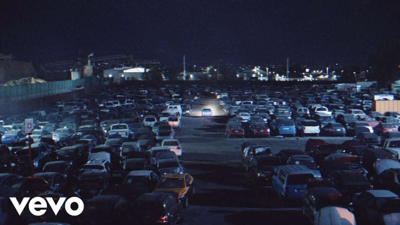 Don Toliver, nighttime parking lot, artificial lights, HD Desktop Wallpaper