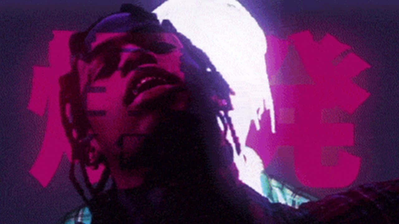 Don Toliver, dreadlocks, pink light, HD Desktop Wallpaper