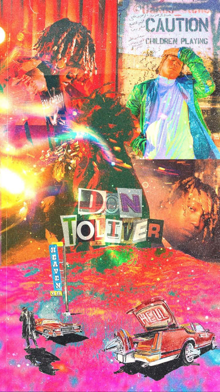 Don Toliver, neon cars, graffiti art, HD Phone Wallpaper