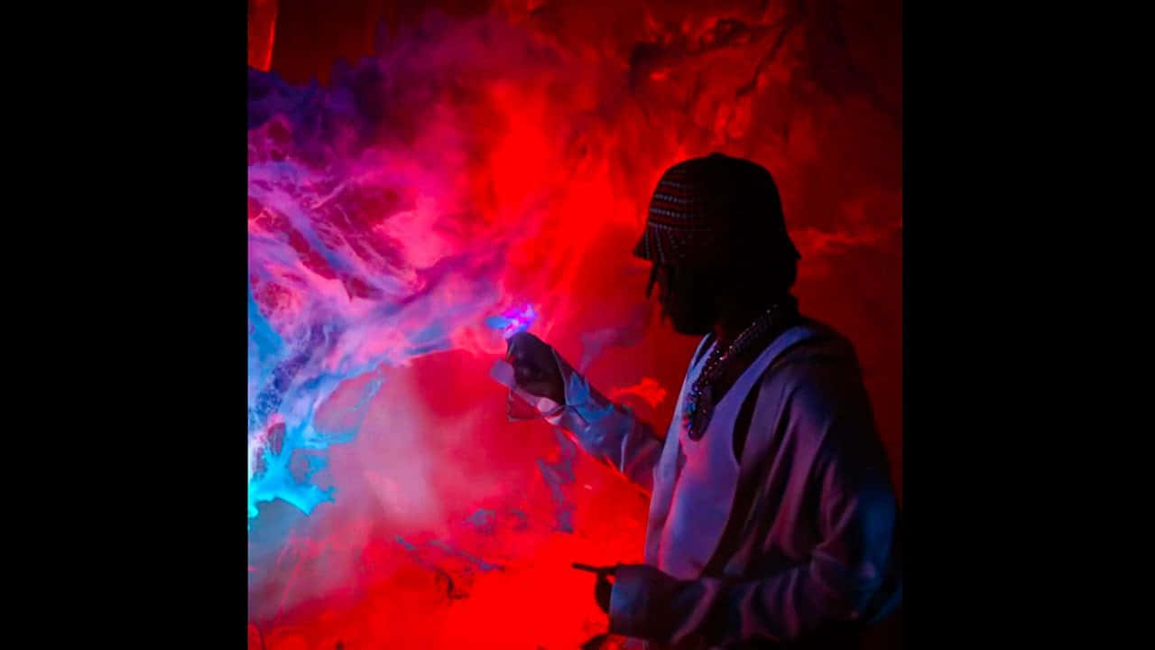 Don Toliver, mask, smoke pipe, HD Desktop Wallpaper