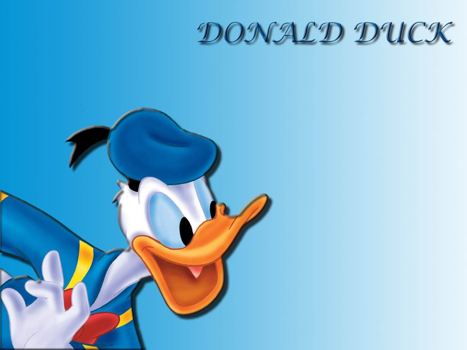 Donald Duck, sailor outfit, blue gradient background, HD Desktop Wallpaper