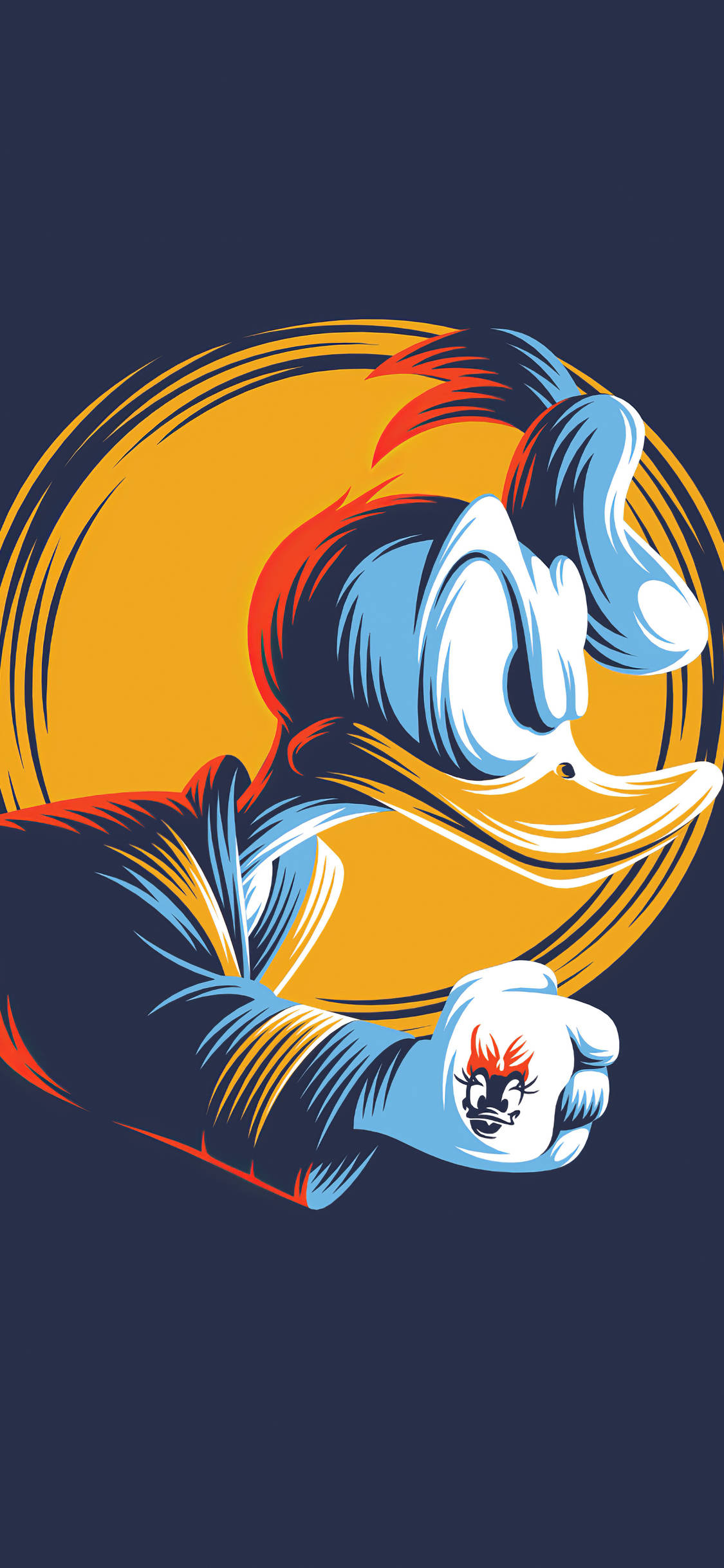 Donald Duck, iPhone X, cartoon, Full HD Phone Wallpaper