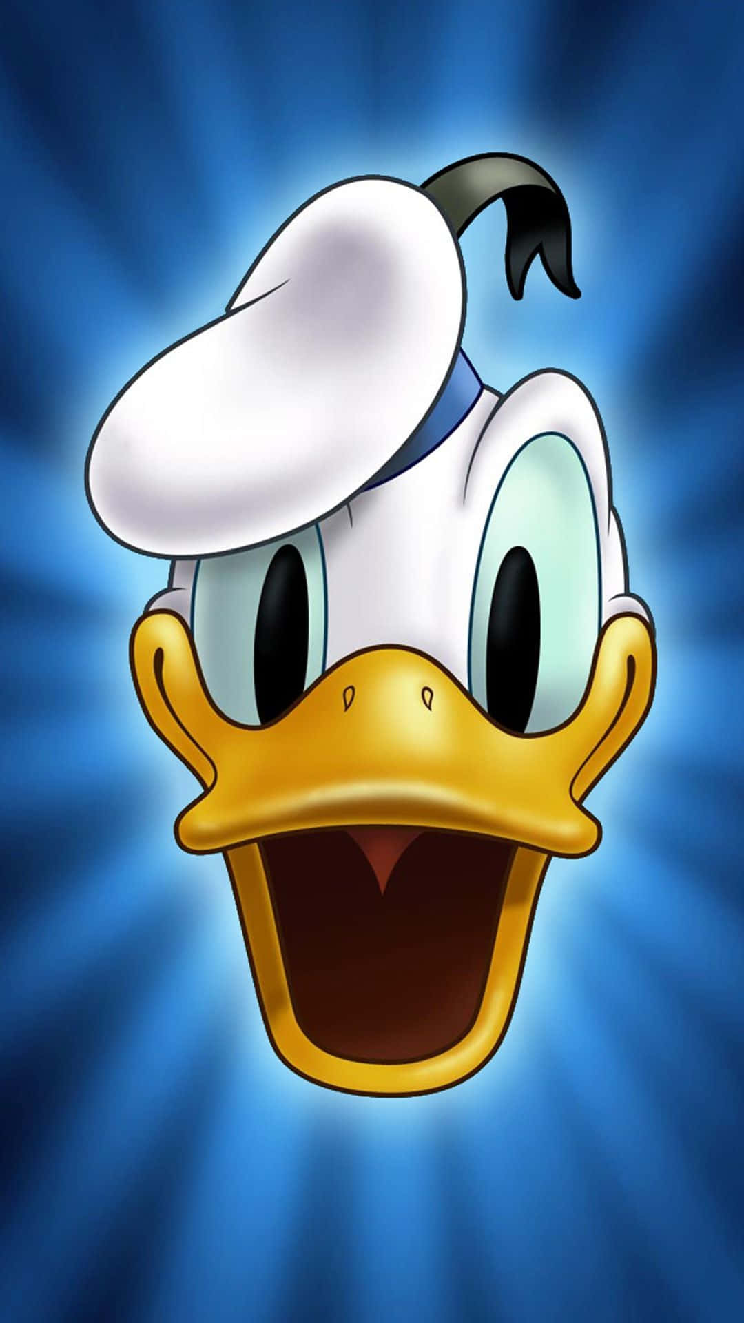 Donald Duck, surprised face, wide eyes, Full HD Phone Wallpaper