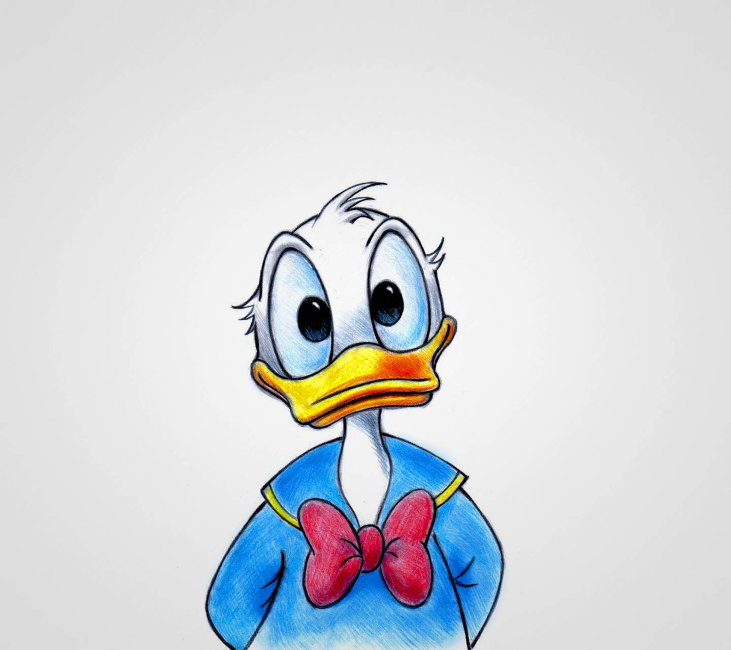 Donald Duck, blue sailor shirt, red bowtie, HD Desktop Wallpaper