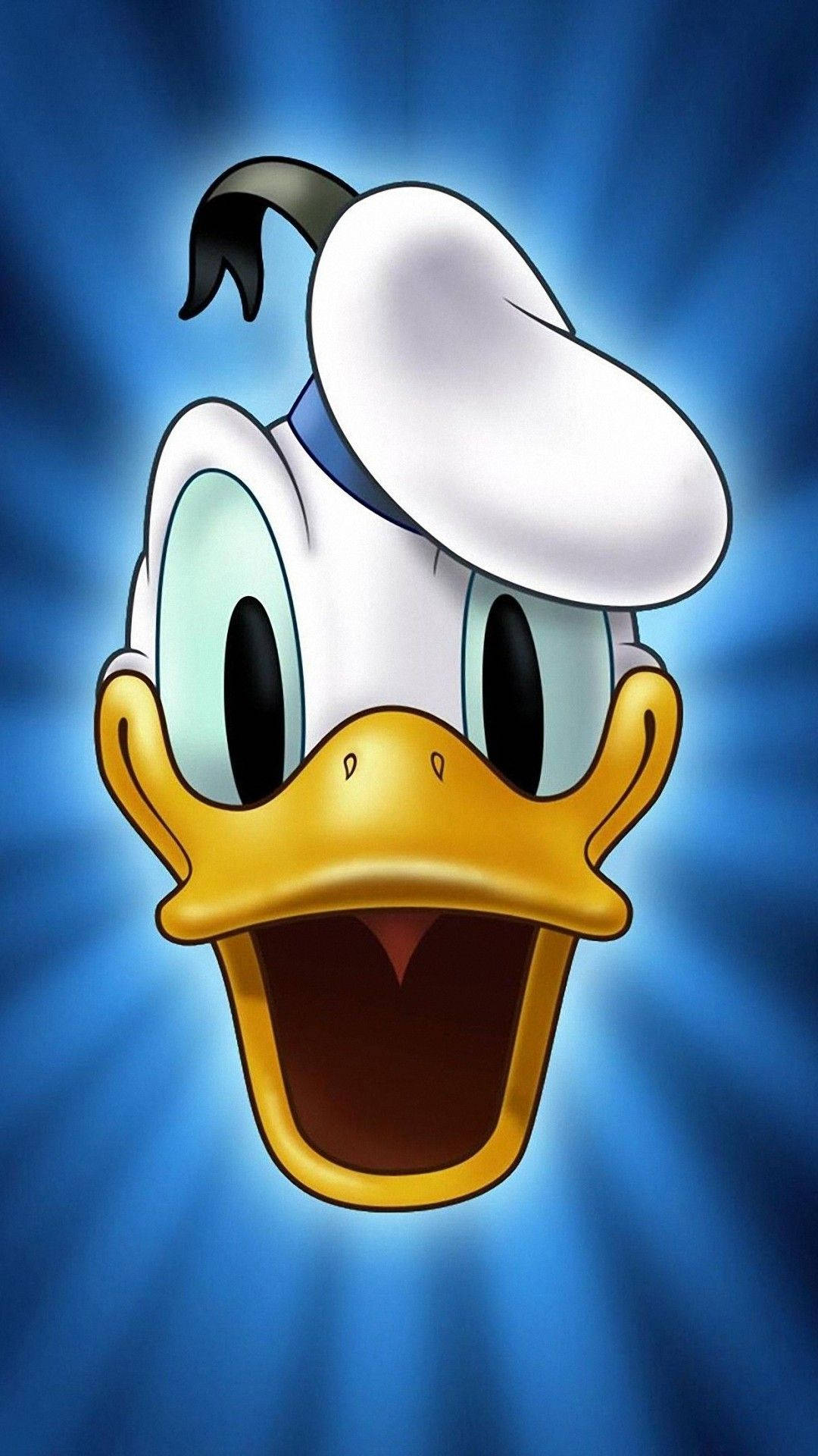Donald Duck, surprised face, wide eyes, Full HD Phone Wallpaper