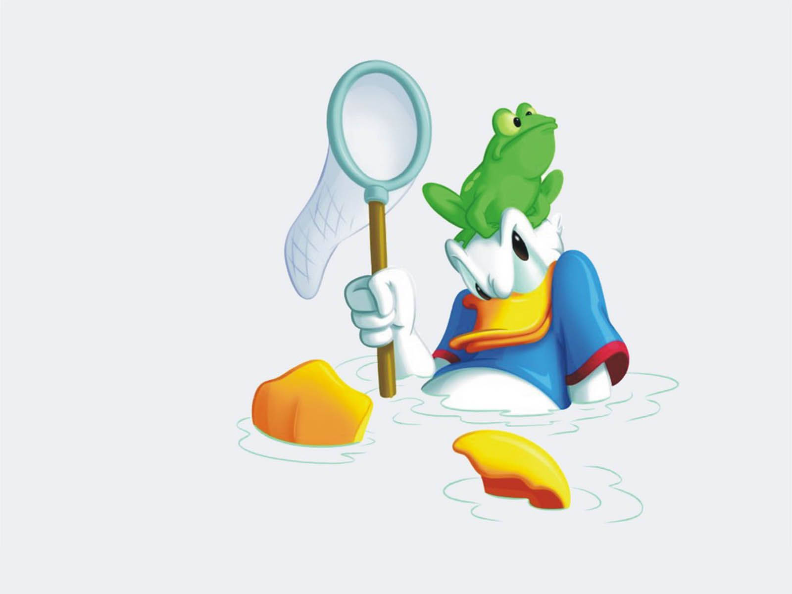 Donald Duck, blue shirt, water, HD Desktop Wallpaper