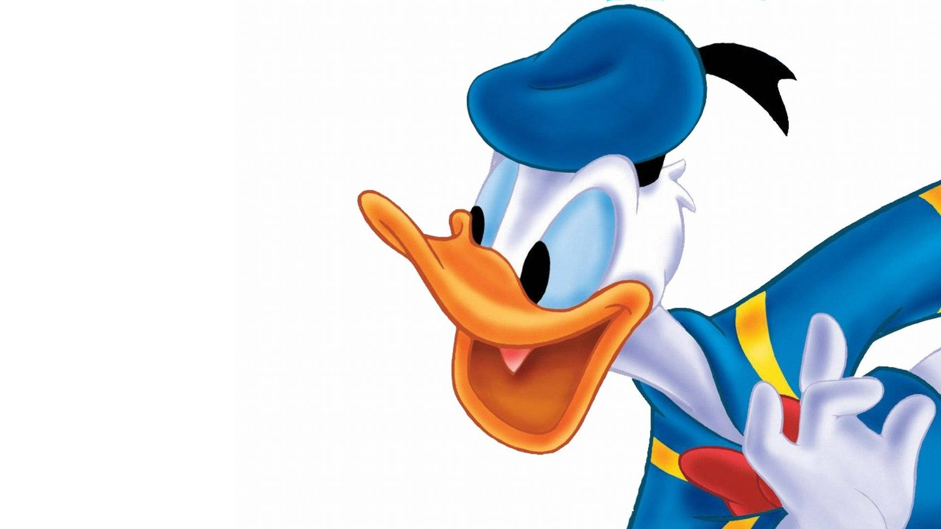 Donald Duck, blue sailor outfit, surprised expression, Full HD Desktop Wallpaper