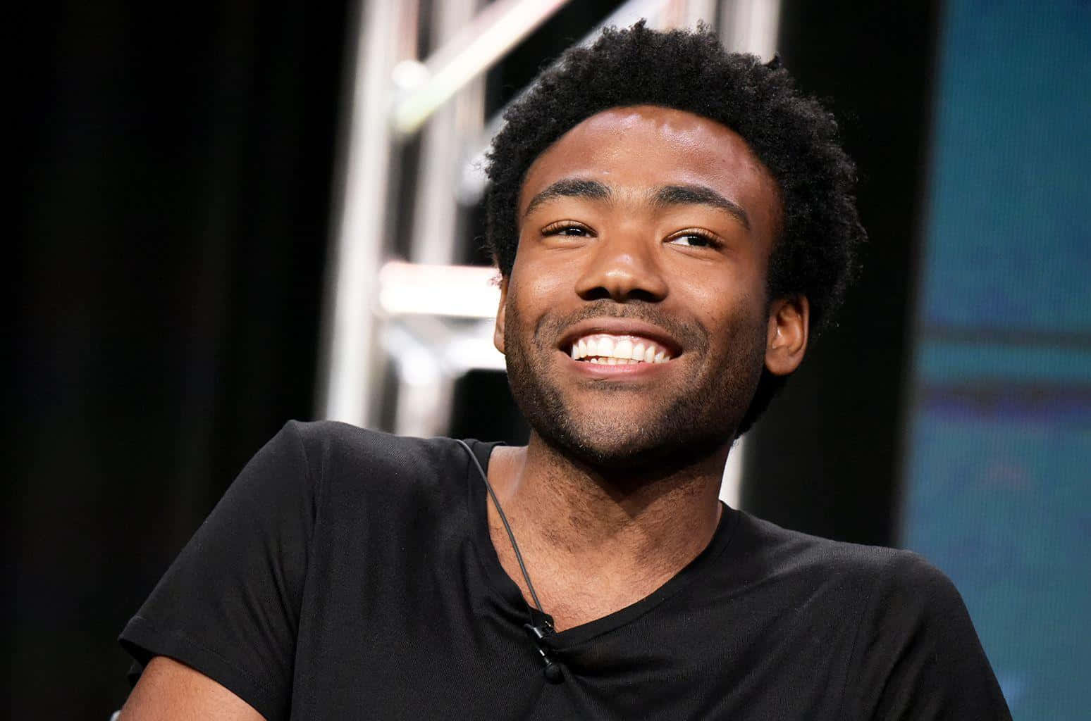 Donald Glover, curly black hair, beard, HD Desktop Wallpaper