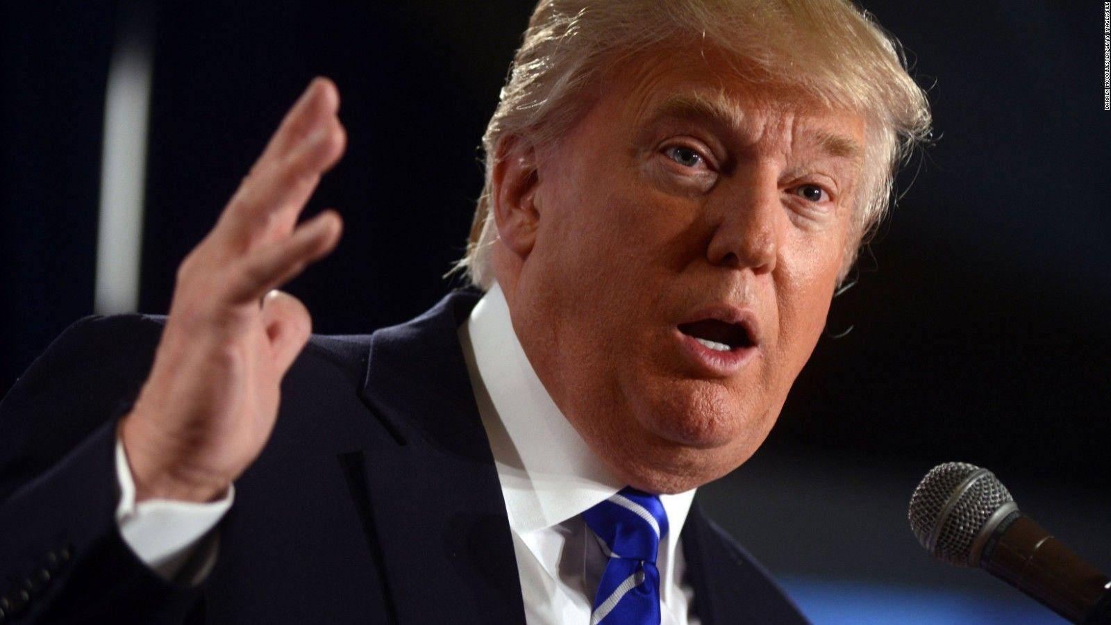 Donald Trump, mid-speech, microphone, HD Desktop Wallpaper