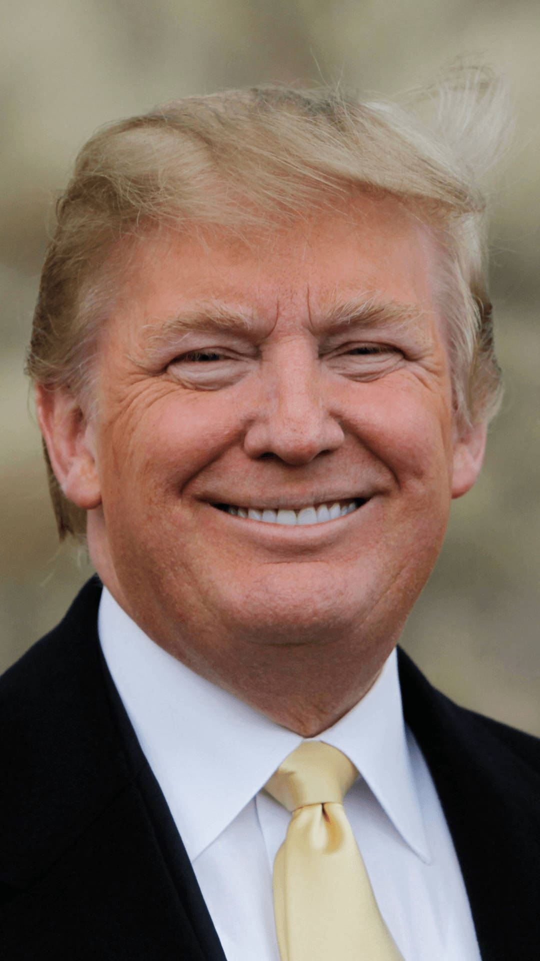 Donald Trump, toothy grin, blond hair, Full HD Phone Wallpaper