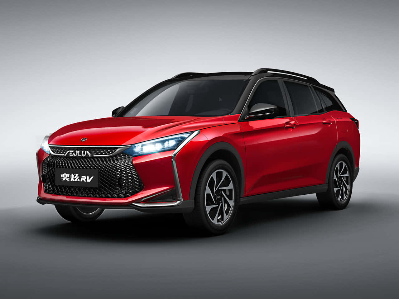 Dongfeng Aeolus Yixuan, Red S U V, sleek red, HD Desktop Wallpaper