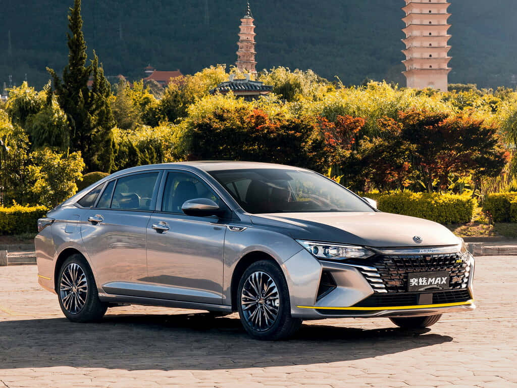 Dongfeng Aeolus Yixuan M A X, sedan, silver, SD Desktop Wallpaper