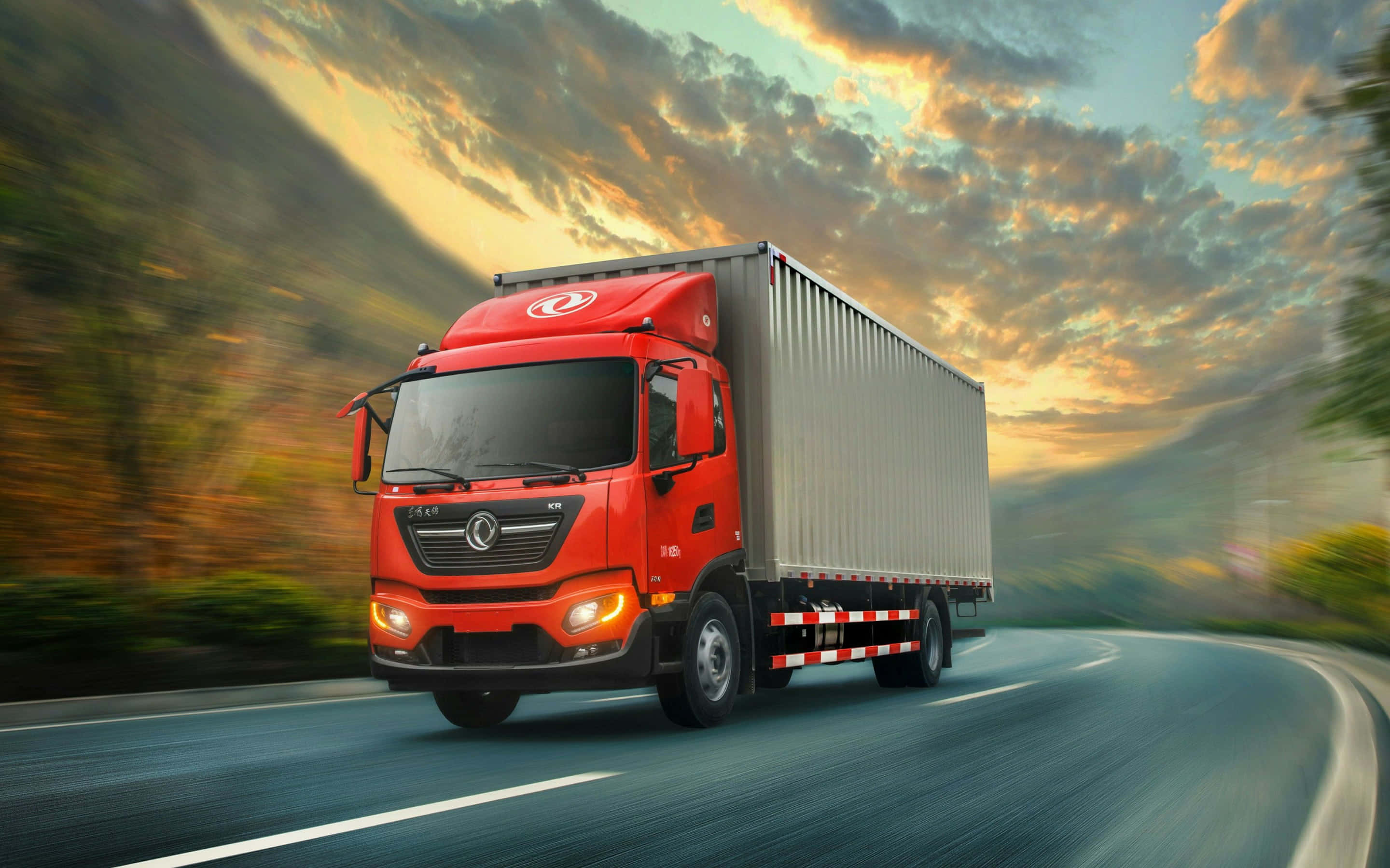 Dongfeng, 2880 x 1800, semi-truck, 2K Desktop Wallpaper