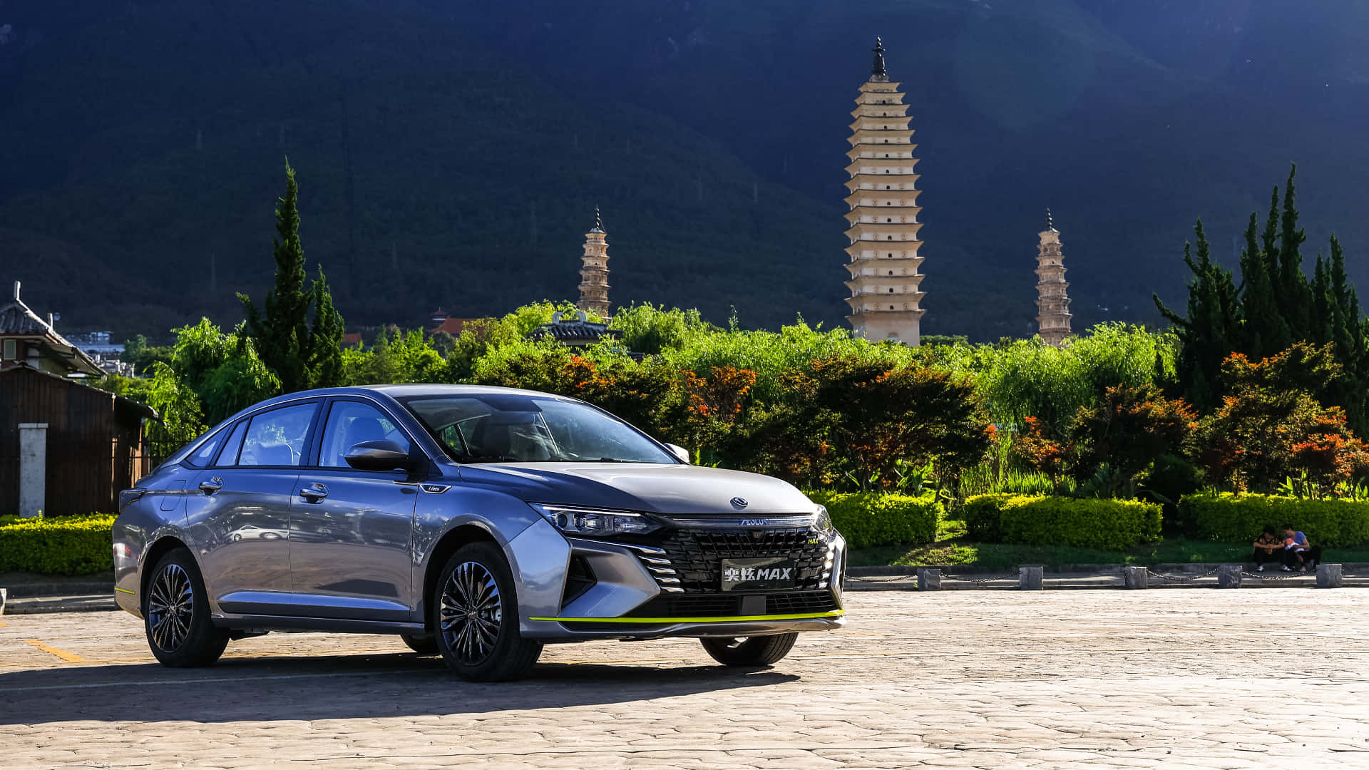 Dongfeng, silver, yellow trim, Full HD Desktop Wallpaper