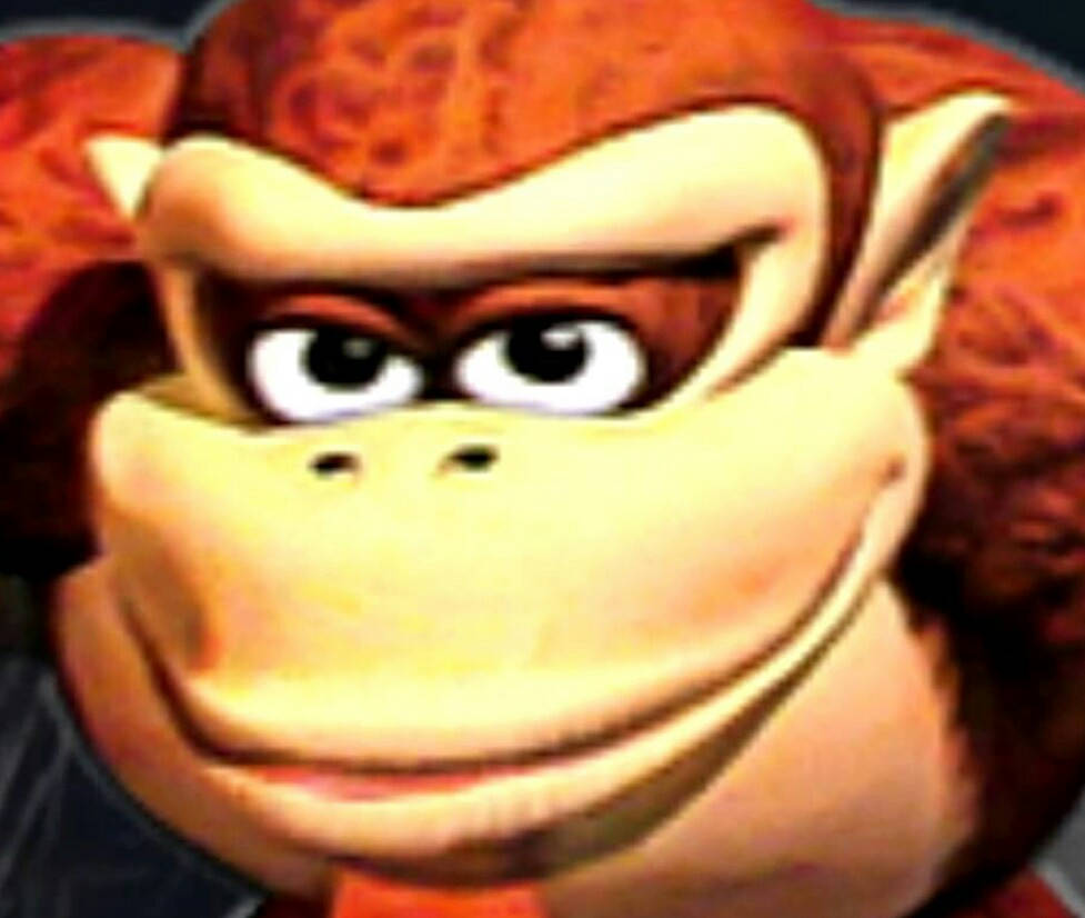 Donkey Kong, smirking, close-up, SD Desktop Wallpaper