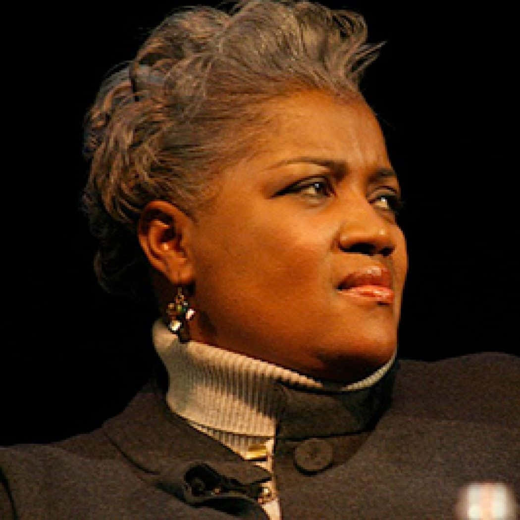 Donna Brazile, turtleneck, short gray hair, SD Desktop Wallpaper