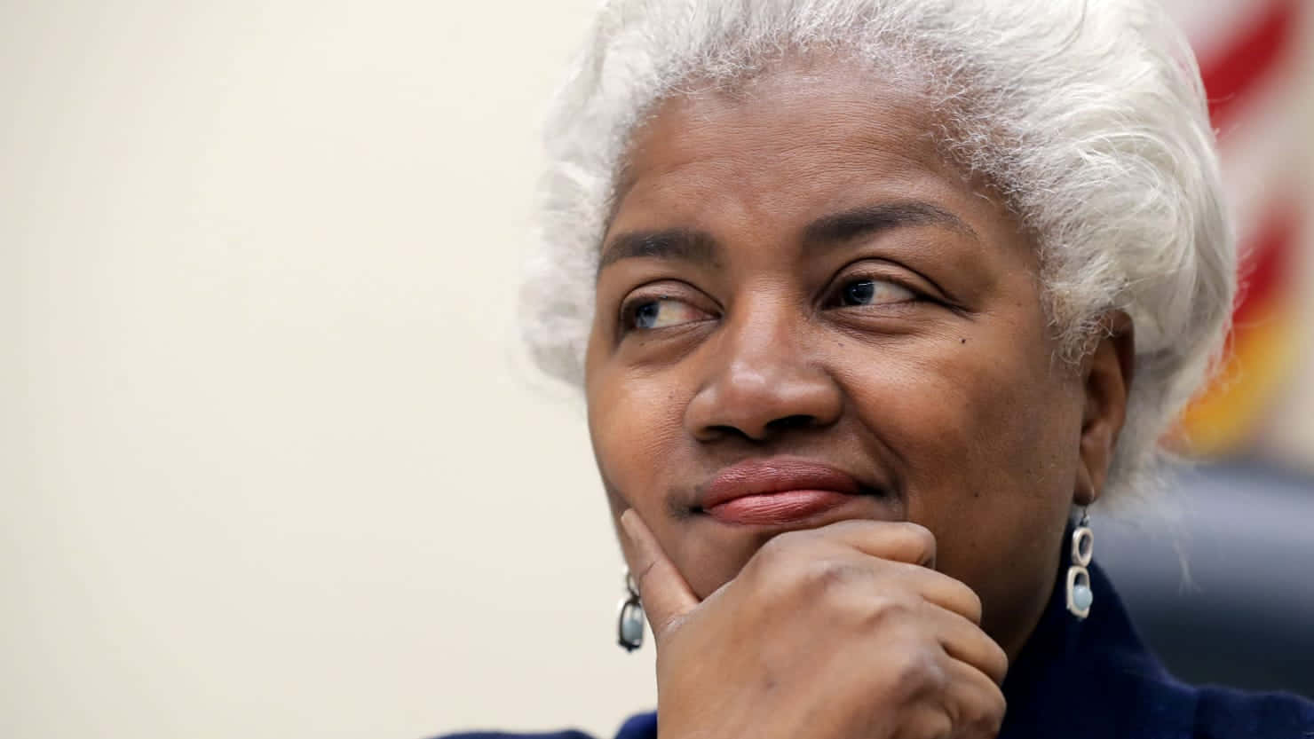 Donna Brazile, white hair, smiling thoughtfully, HD Desktop Wallpaper