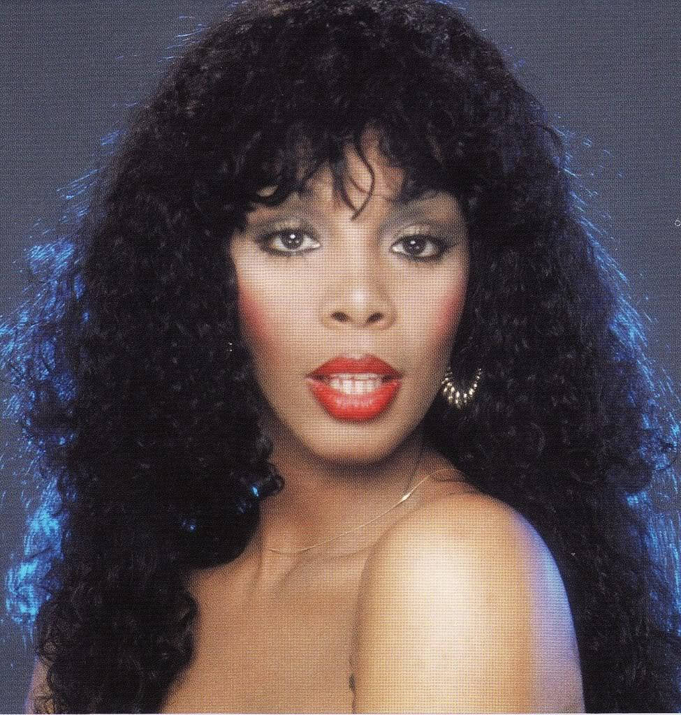 Donna Summer, disco queen, voluminous curly black hair, SD Phone Wallpaper