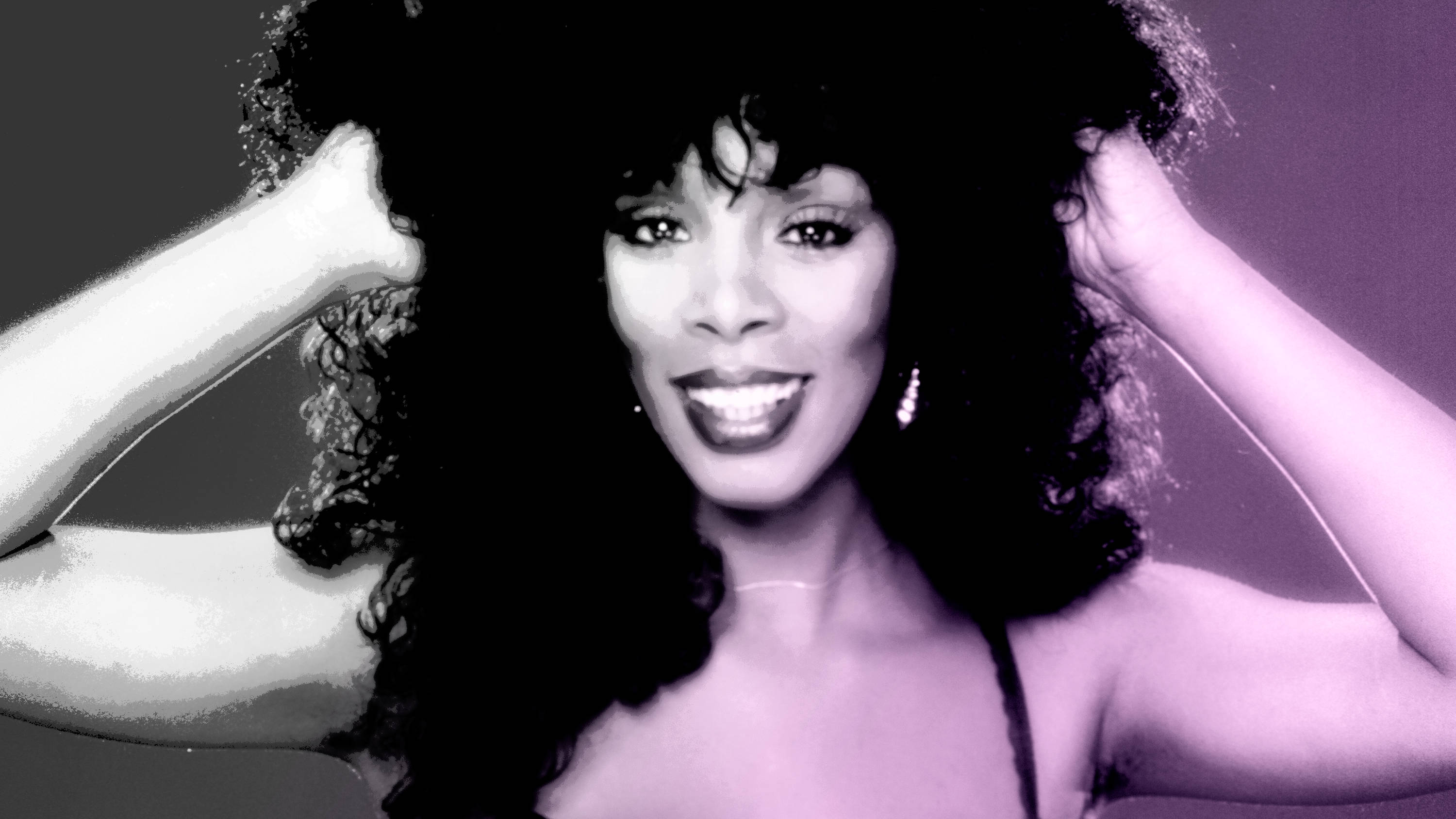 Donna Summer, 1979, portrait session, 2K Desktop Wallpaper