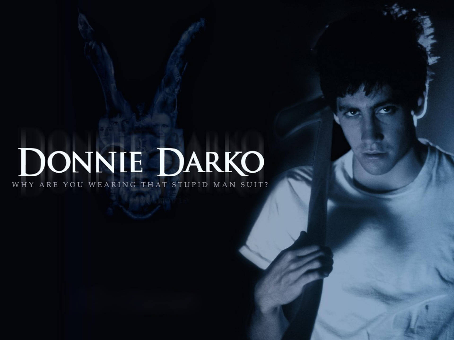 Donnie Darko, movie poster, young man, Full HD Desktop Wallpaper