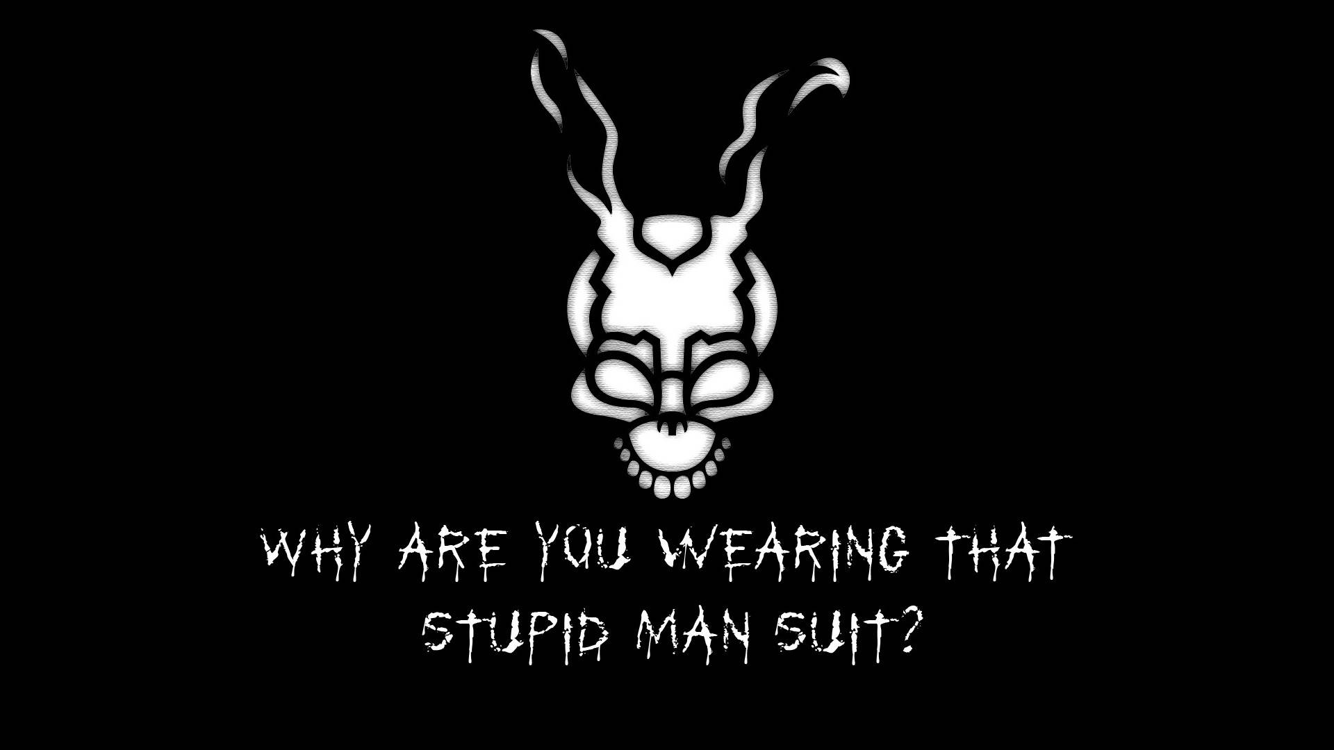 white skull head, Donnie Darko, stark white stylized bunny skull, Full HD Desktop Wallpaper