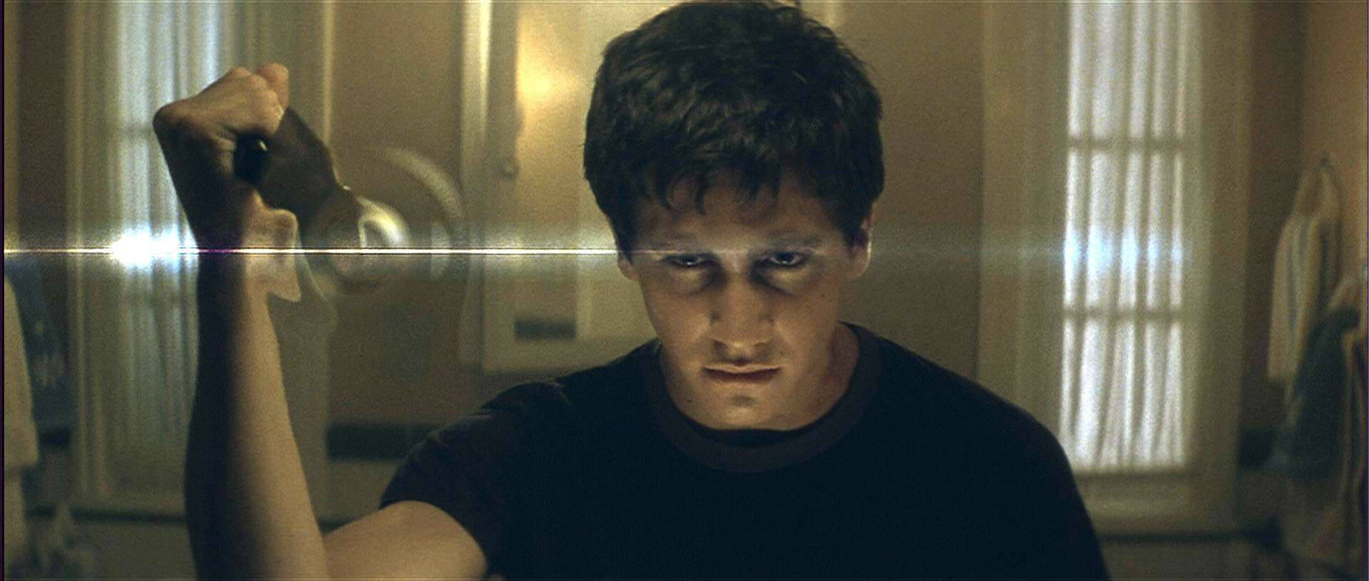 Donnie Darko, glowing sword, dimly lit room, Full HD Desktop Wallpaper