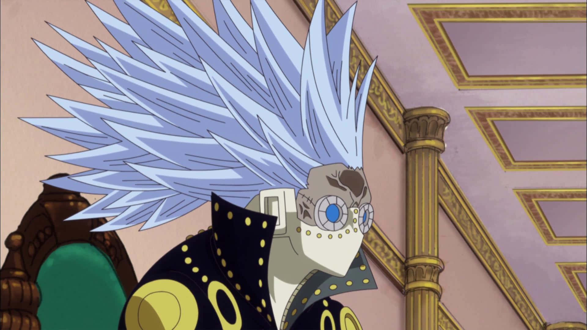 Donquixote Family, spiky-haired anime character, mechanical eye, Full HD Desktop Wallpaper