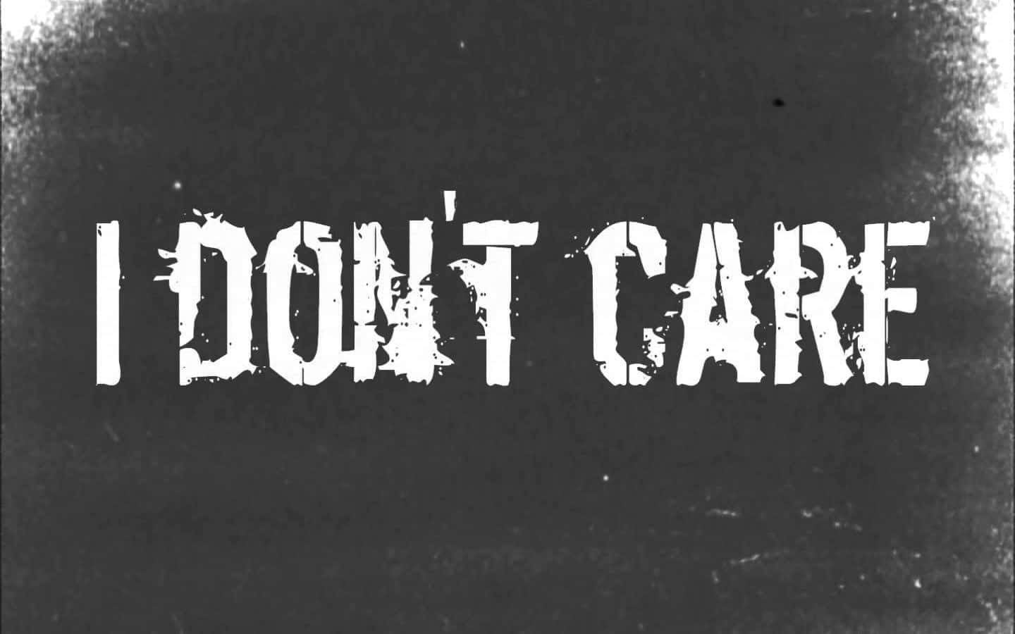 I DON'T CARE, dark gray, textured background, HD Desktop Wallpaper