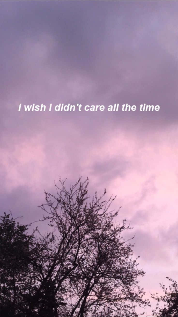 Purple Sky, I Don't Care, twilight sky, HD Phone Wallpaper