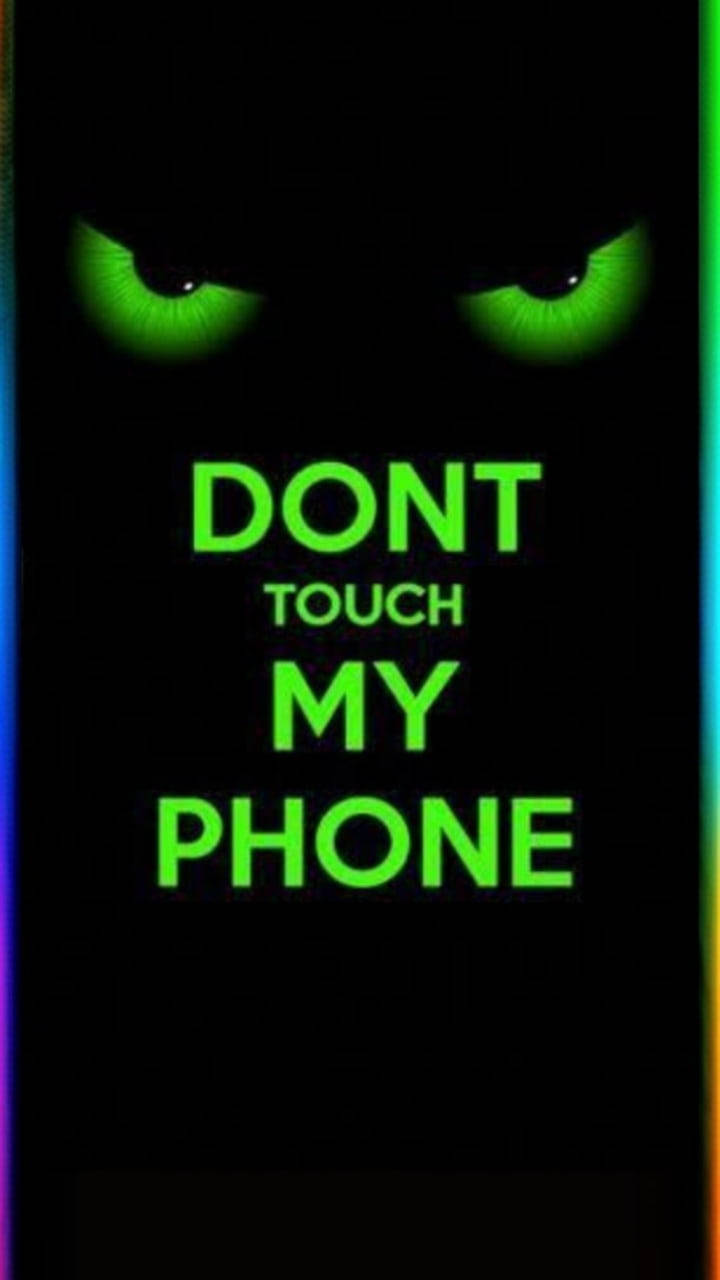 black and green cat, glowing green eyes, bold green text, HD Phone Wallpaper