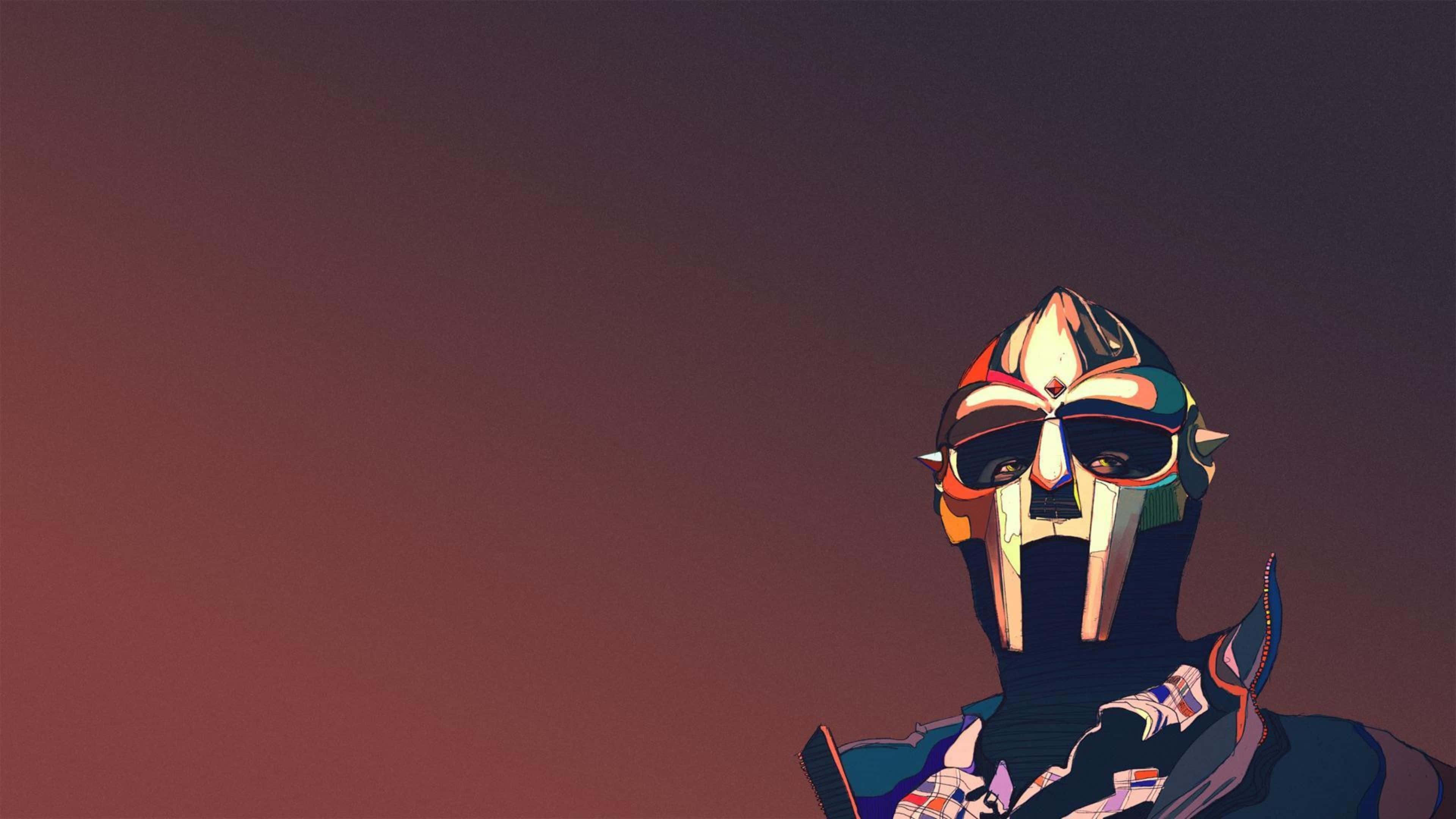 M F Doom, 4 K Digital Art, vibrant geometric armor, 4K Desktop Wallpaper