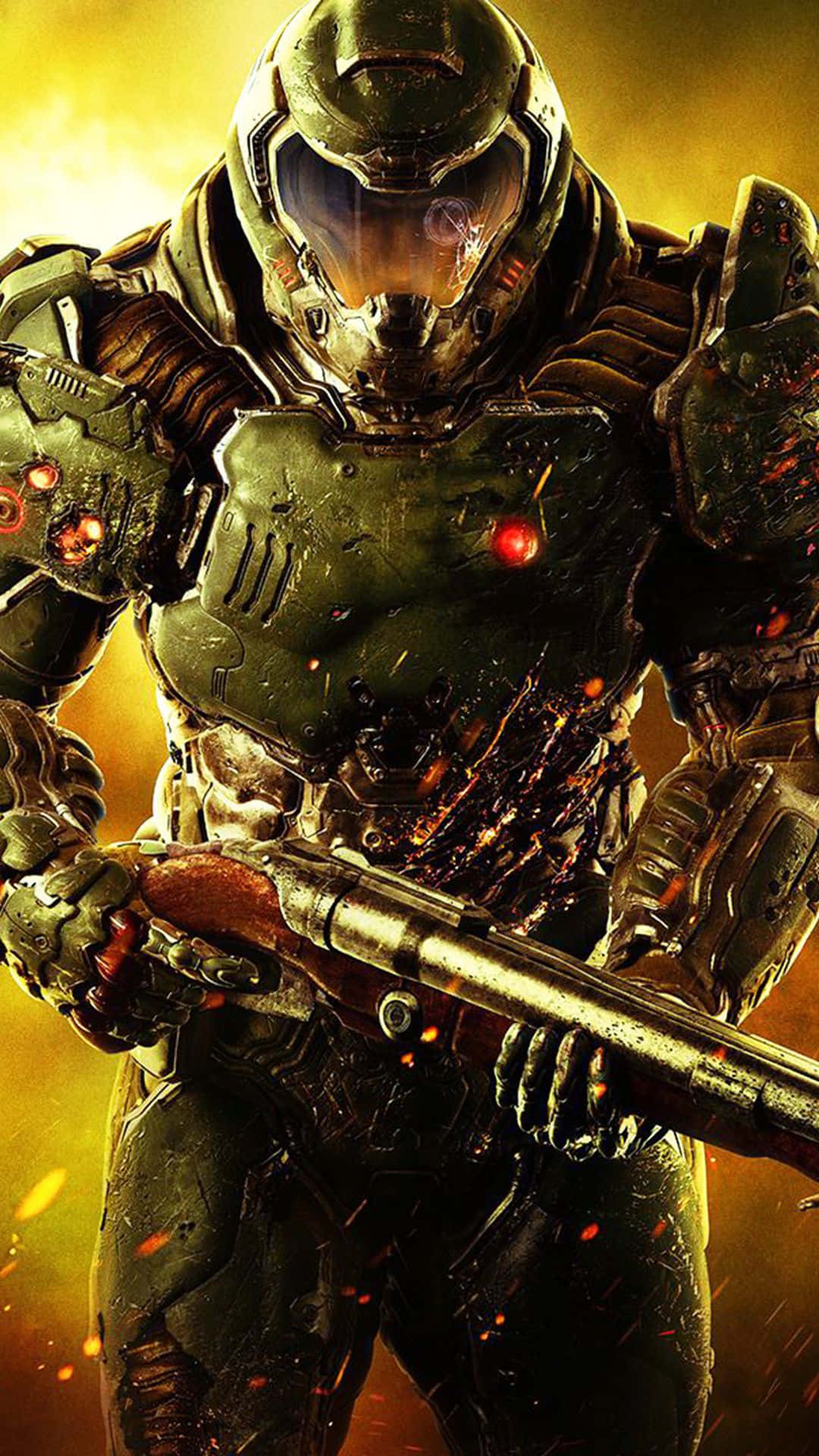 Doom Eternal, iPhone, space marine, Full HD Phone Wallpaper
