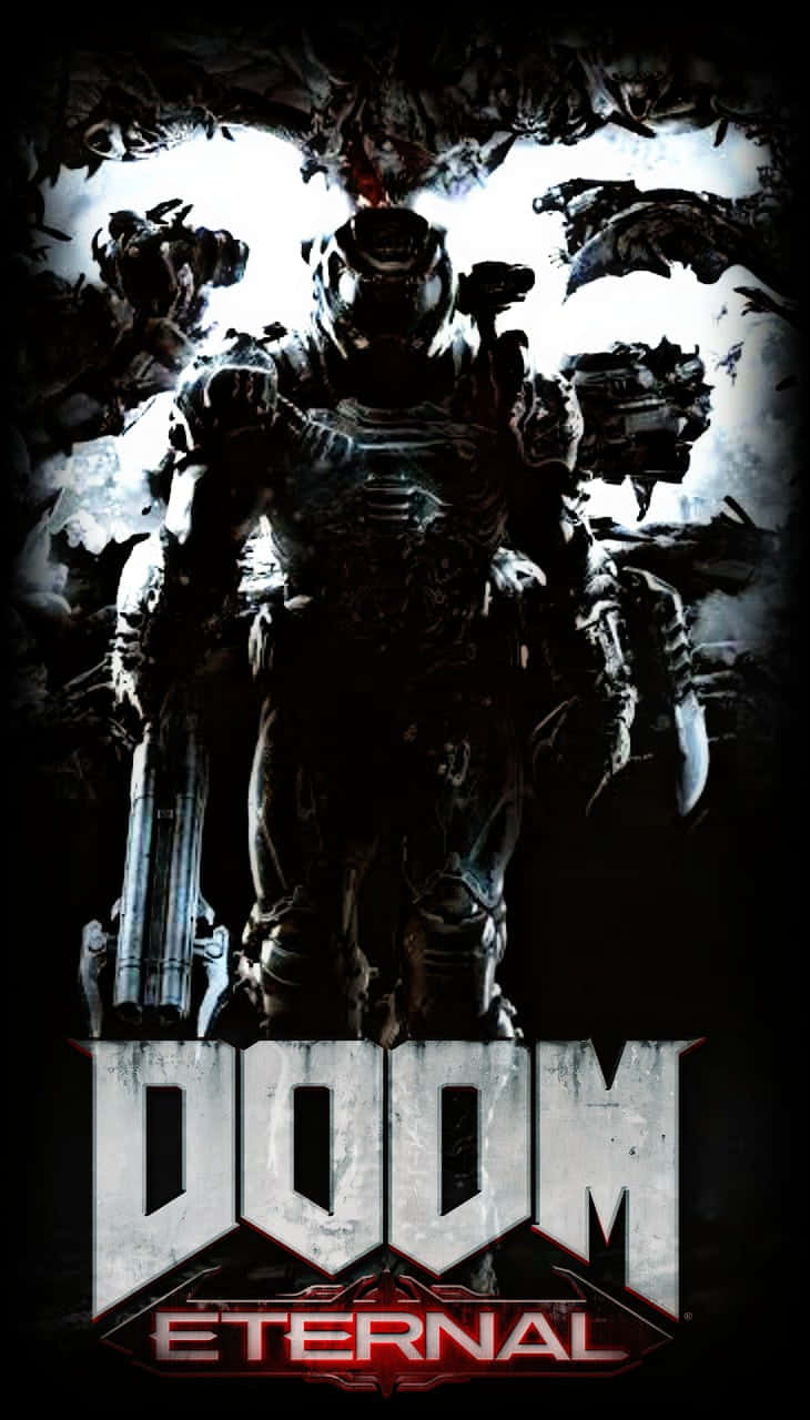 Doom Eternal, soldier, demonic creatures, HD Phone Wallpaper