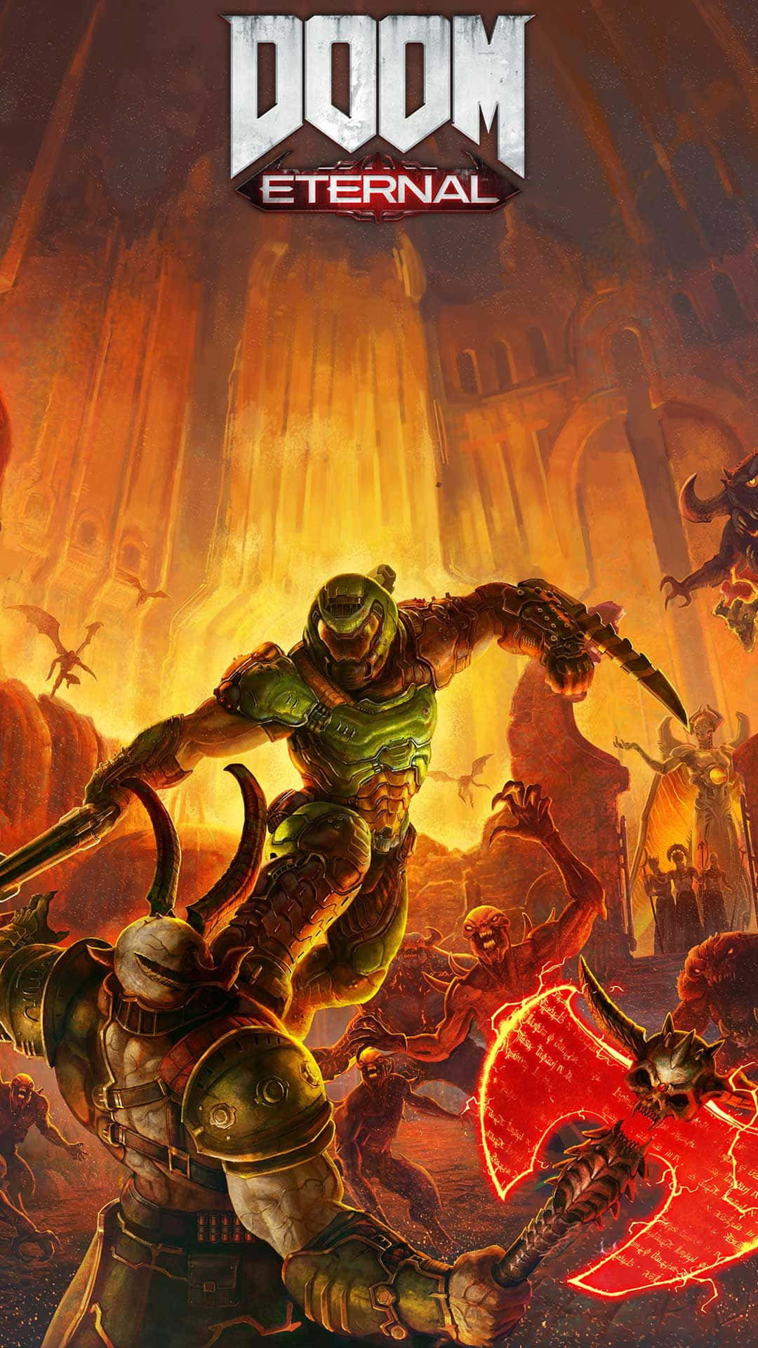 Doom Eternal, iPhone, cathedral, Full HD Phone Wallpaper