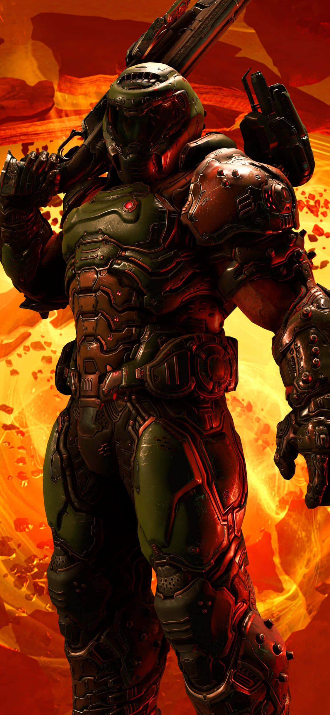 Doom Eternal, iPhone, space marine, Full HD Phone Wallpaper