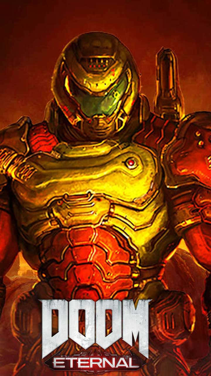 Doom Eternal, iPhone, glowing green eyes, HD Phone Wallpaper