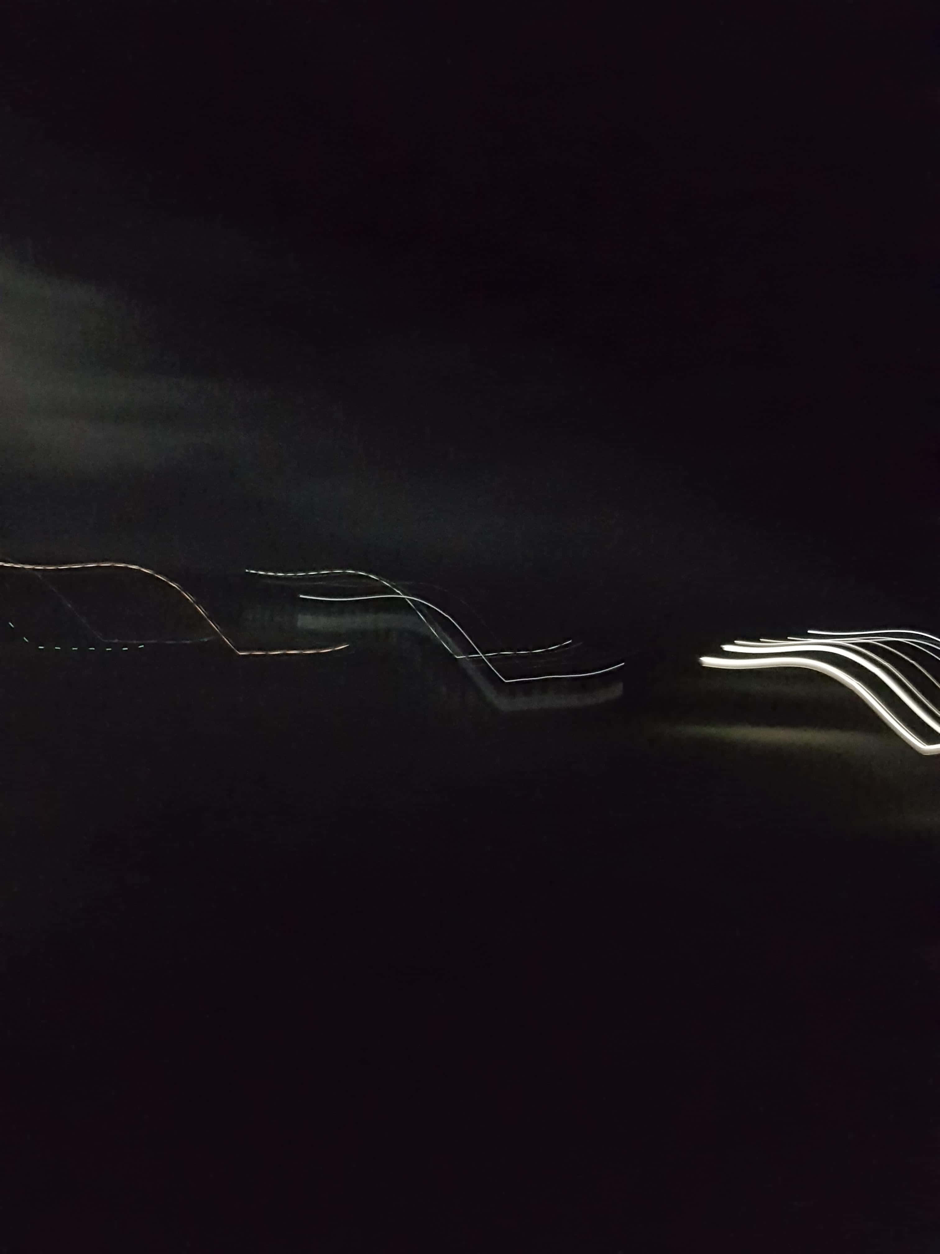 Doomer, pitch black night sky, light streaks, 4K Phone Wallpaper