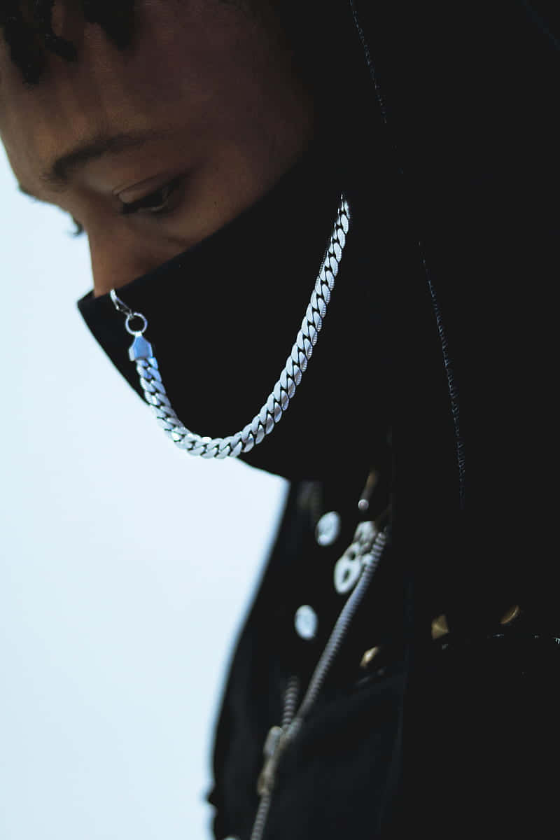 Dope Boy, black hoodie, silver chain necklace, SD Phone Wallpaper