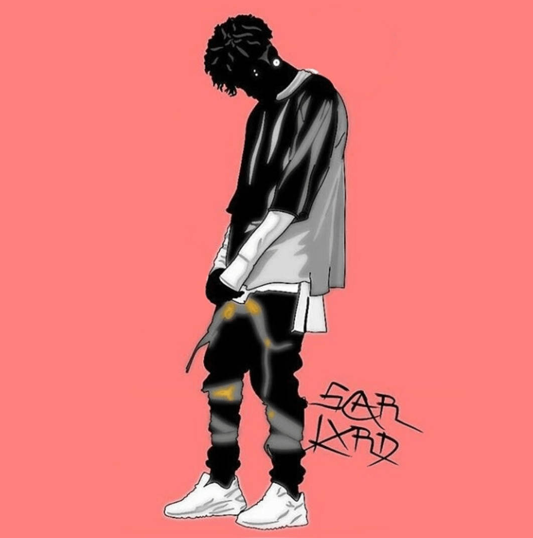 dope cartoon swag boyz, black silhouette, streetwear, SD Phone Wallpaper