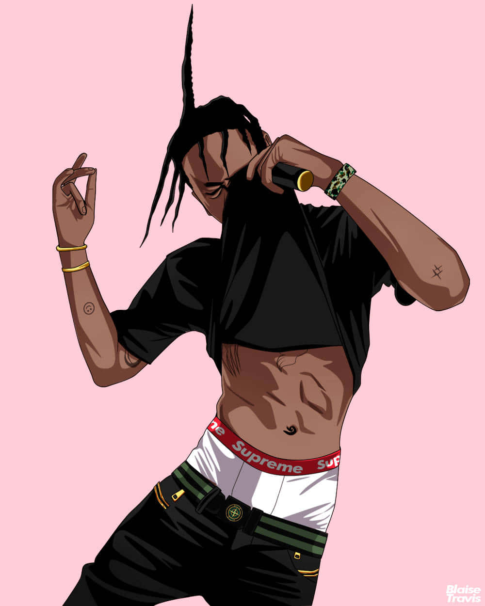 Dope Boy, rapper, dreadlocks, SD Phone Wallpaper