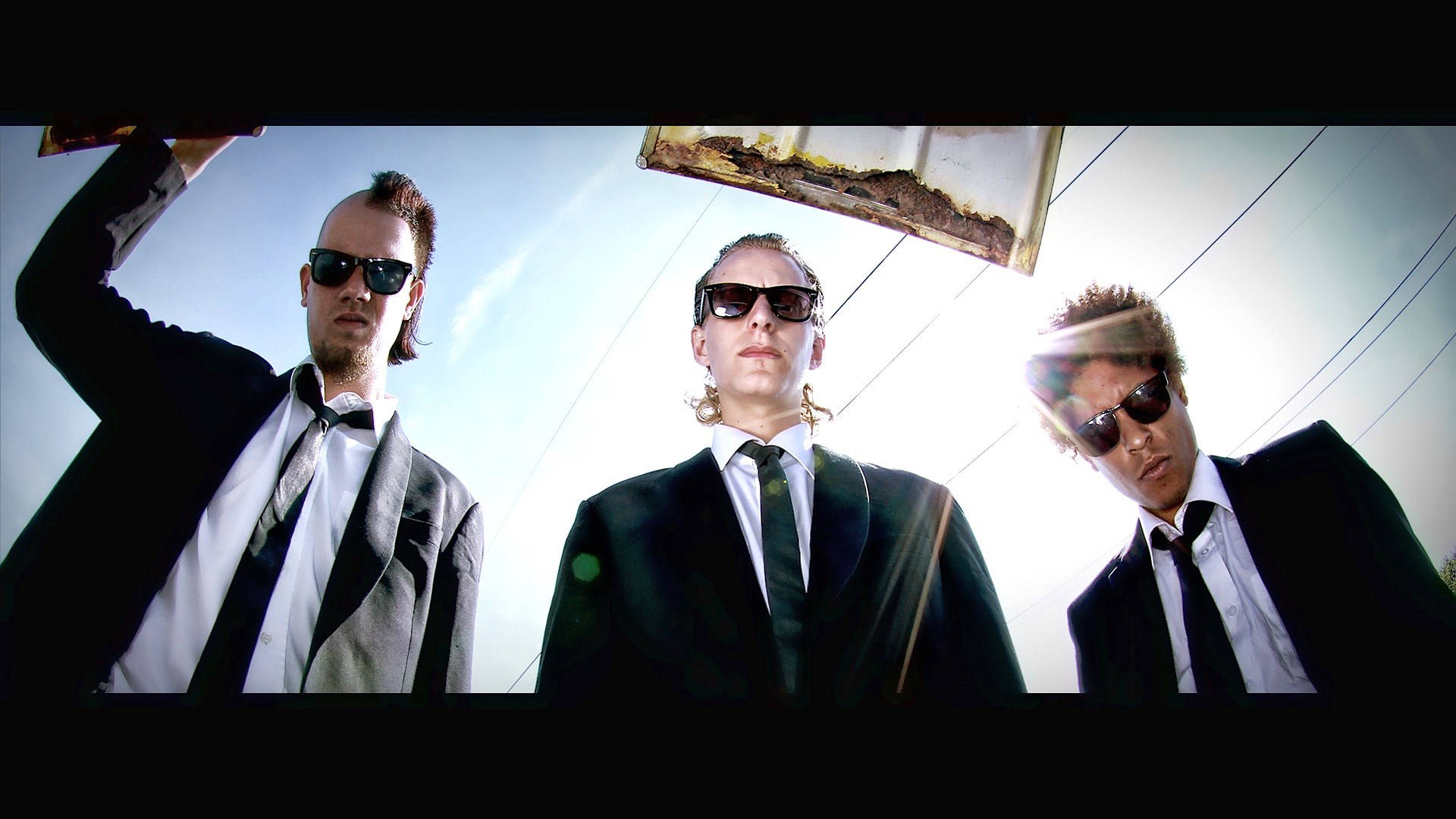 Dope Desktop, black suits, sunglasses, Full HD Desktop Wallpaper