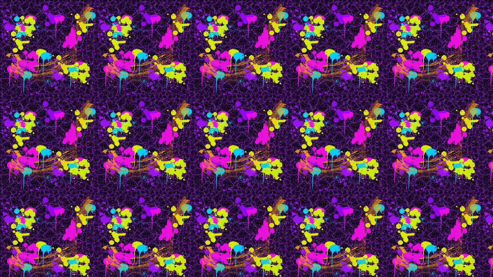 purple, yellow, colorful flowers, Full HD Desktop Wallpaper