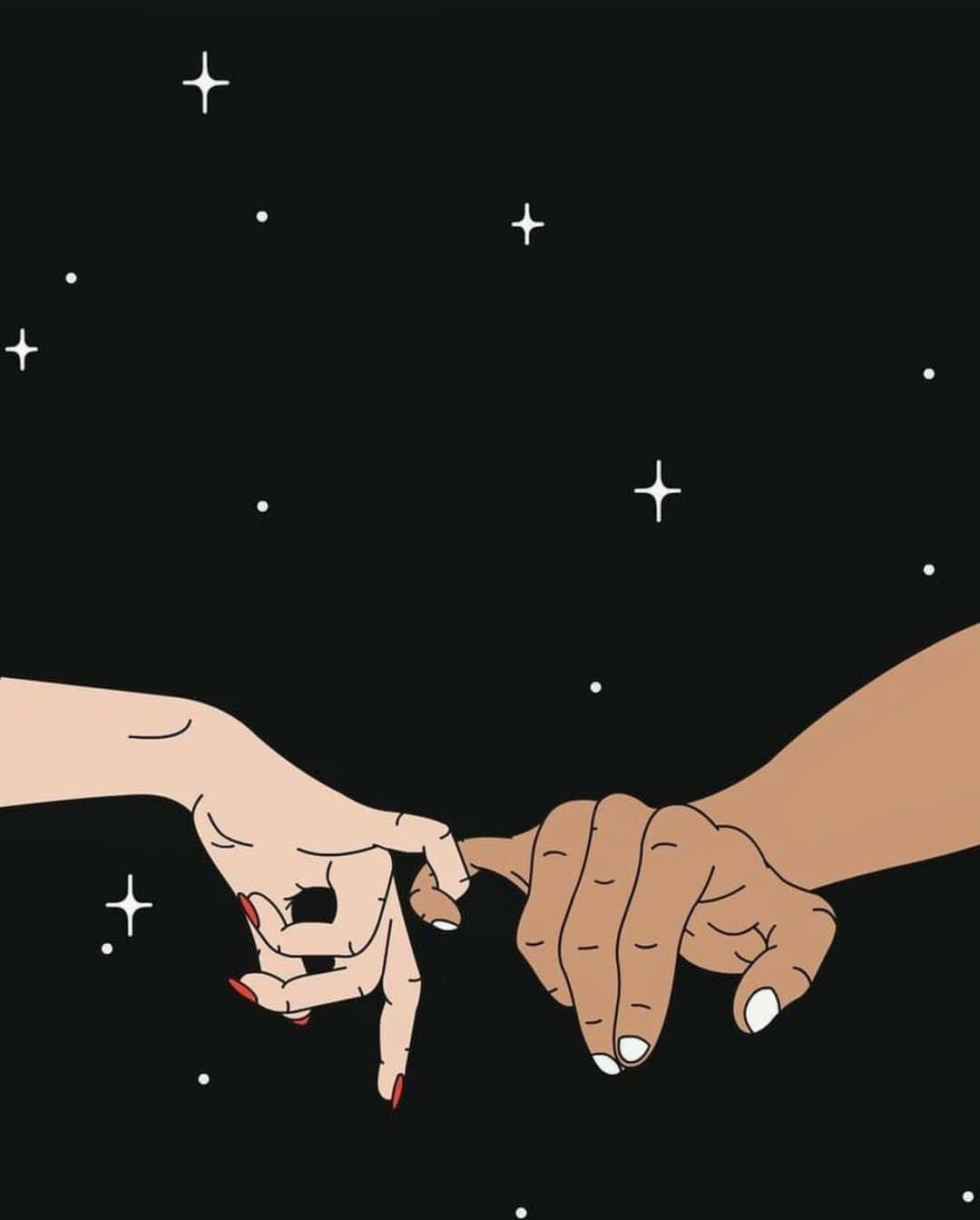 dope gangster, starry black night sky, fingertips, HD Phone Wallpaper