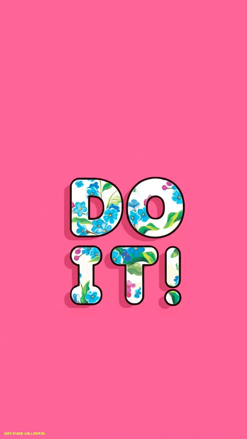 Dope Ps4, blue floral patterns, solid pink background, HD Phone Wallpaper